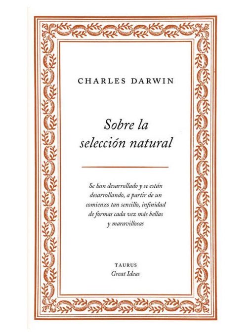 Imágen 1 del libro: Sobre la selección natural