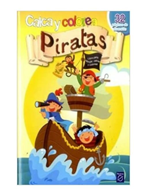 Imágen 1 del libro: Calca y colorea - Piratas