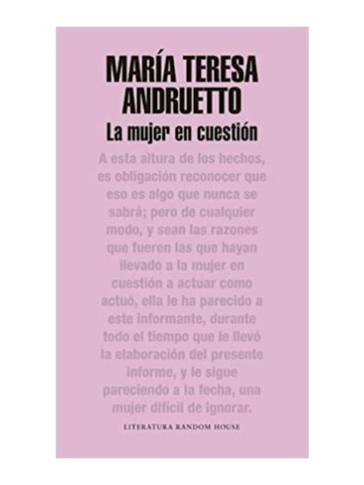 Imágen 1 del libro: La mujer en cuestión