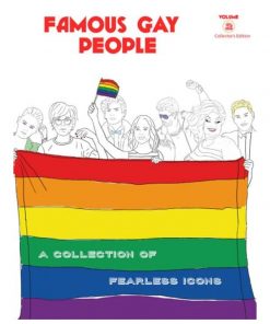 Imágen 1 del libro: Famous gay people. Coloring book for adults and cool kids. Vol. 2