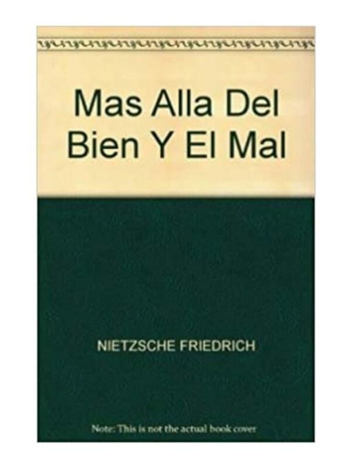 Imágen 1 del libro: Más allá del bien y del mal