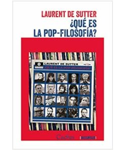 Imágen 1 del libro: ¿Qué es la pop-filosofía? .