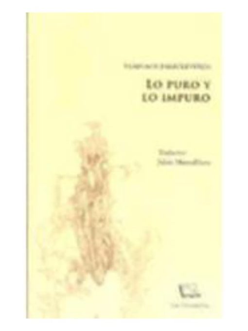 Imágen 1 del libro: Lo puro y lo impuro