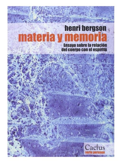 Imágen 1 del libro: Materia y memoria