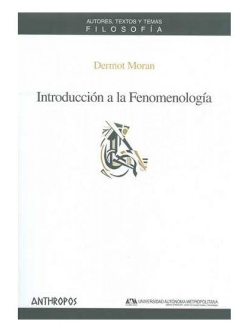 Imágen 1 del libro: Introducción a la fenomenología