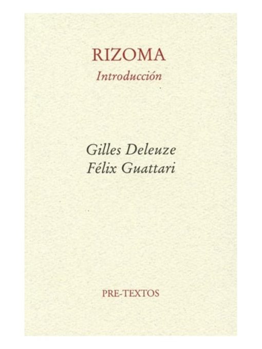 Imágen 1 del libro: Rizoma. introducción